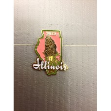 Illinois Morel Mushroom Pin 2012