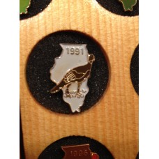 Illinois Turkey Pin 1991