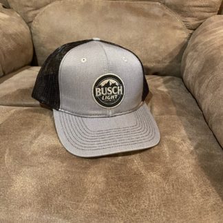 busch light leather hat