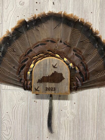 Turkey Fan Display State Barnwood Plaque
