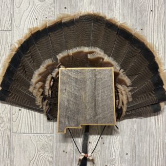New Mexico Turkey Fan Display Panel Barnwood