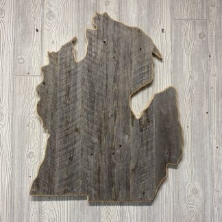 Michigan State Deer Shoulder Panel Barnwood